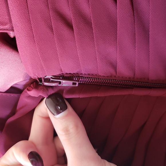 Azazie Ginger Bridesmaids Dress in Cabernet - Picture 12 of 17